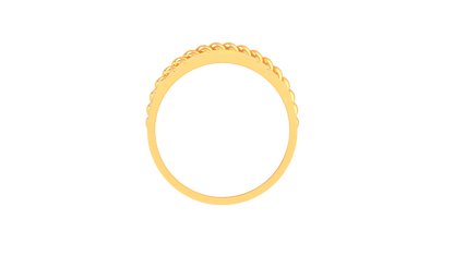 Lumiere Pavé Elegance Rose Gold Band – 0.33 Ct Round Diamonds Ring