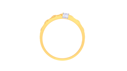 Iconique Signature Chain Ring In Gold  – 0.57 Ct Pave Set Diamonds