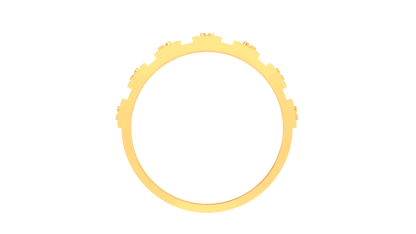 Éclat Audace Moderne – 0.28 Ct Round Diamond Gold Ring