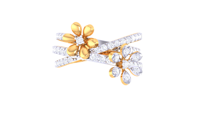 Lumiere Blooming Grace Rose Gold Ring – 0.54 Ct Brilliant Cut Diamonds