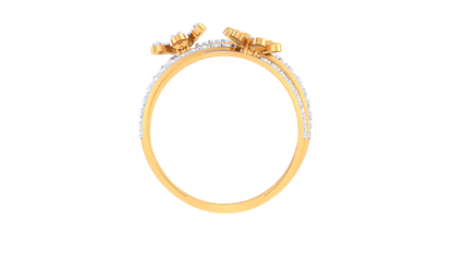 Lumiere Blooming Grace Rose Gold Ring – 0.54 Ct Brilliant Cut Diamonds