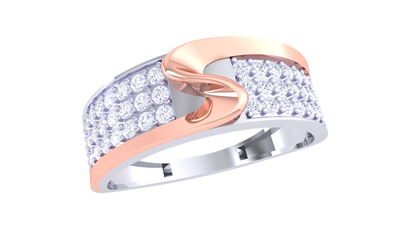 Lumière Svelte Allure – 0.65 Ct Round Diamond Gold Ring