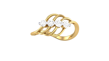 Lumiere Aurora Lefe Ring - 0.24 Ct Round Cut Diamond