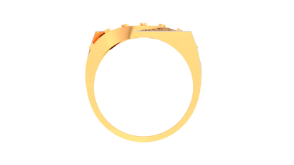 Lumière Crossover Brilliance – 0.55 Ct Round Diamond Gold Ring