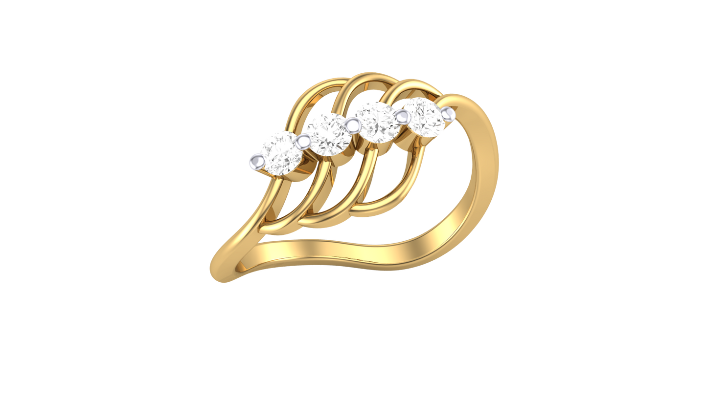 Lumiere Aurora Lefe Ring - 0.24 Ct Round Cut Diamond