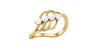 Lumiere Aurora Lefe Ring - 0.24 Ct Round Cut Diamond