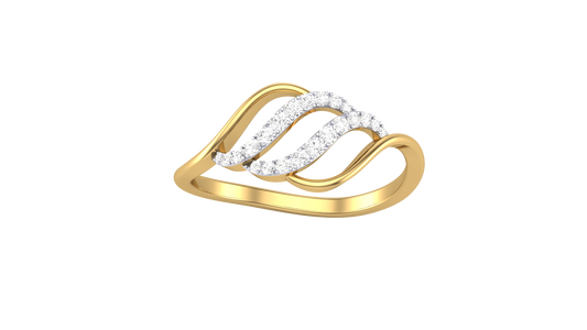 Lumiere Glimmer Glide Ring - 0.11 Ct Round Diamonds In Gold