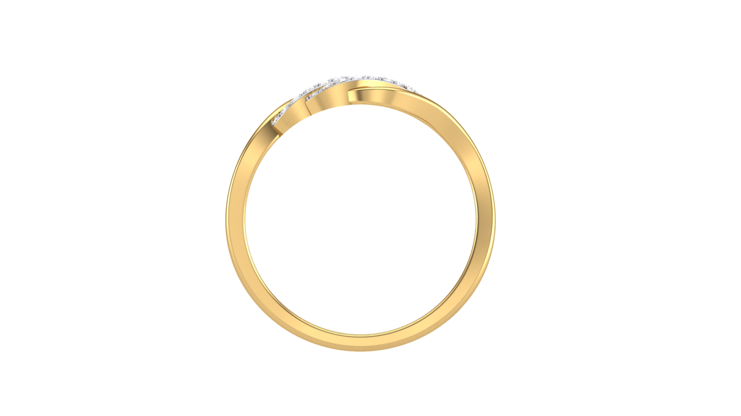 Lumiere Glimmer Glide Ring - 0.11 Ct Round Diamonds In Gold