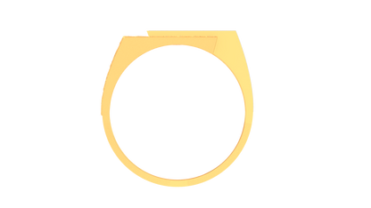 Iconique Modern Heirloom Rose Gold Ring – 0.43Ct Rectangular Pavé Diamonds