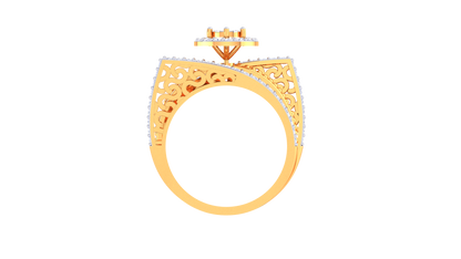 Lumière Aura Céleste – 2.25 Ct Round Diamond Gold Ring