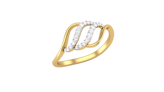 Lumiere Glimmer Glide Ring - 0.11 Ct Round Diamonds In Gold