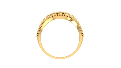 Lumiere Regalia Lace Ring In Gold – 0.77 Ct Round Diamonds