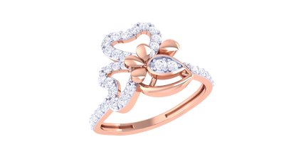 Lumiere Amour Embrace Ring In Gold – 0.36 Ct Dazzling Diamonds