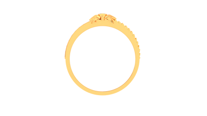 Iconique Honeycomb Spark Band – 0.43 Ct Regal Pavé Diamond Gold Ring