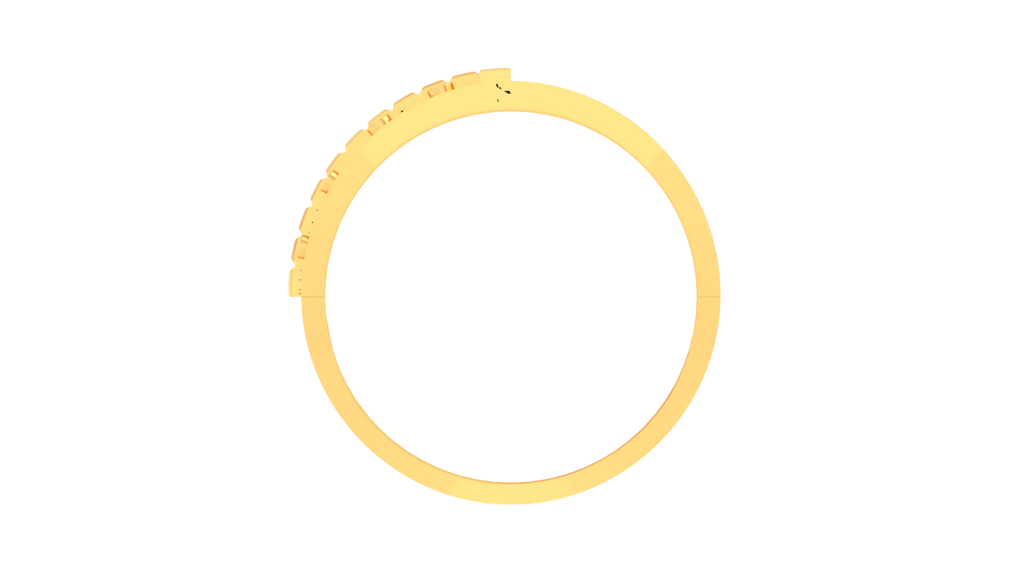 Lumière Accent Urbain – 0.62 Ct Round Diamond Gold Ring