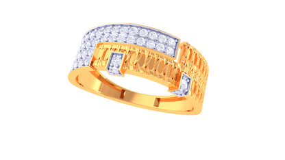Lumière Métropole – 0.47 Ct Round Diamond Gold Ring