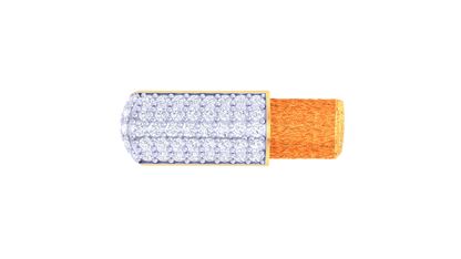 Iconique Signature Band – 0.62 Ct Modernist Pavé Diamond Gold Ring