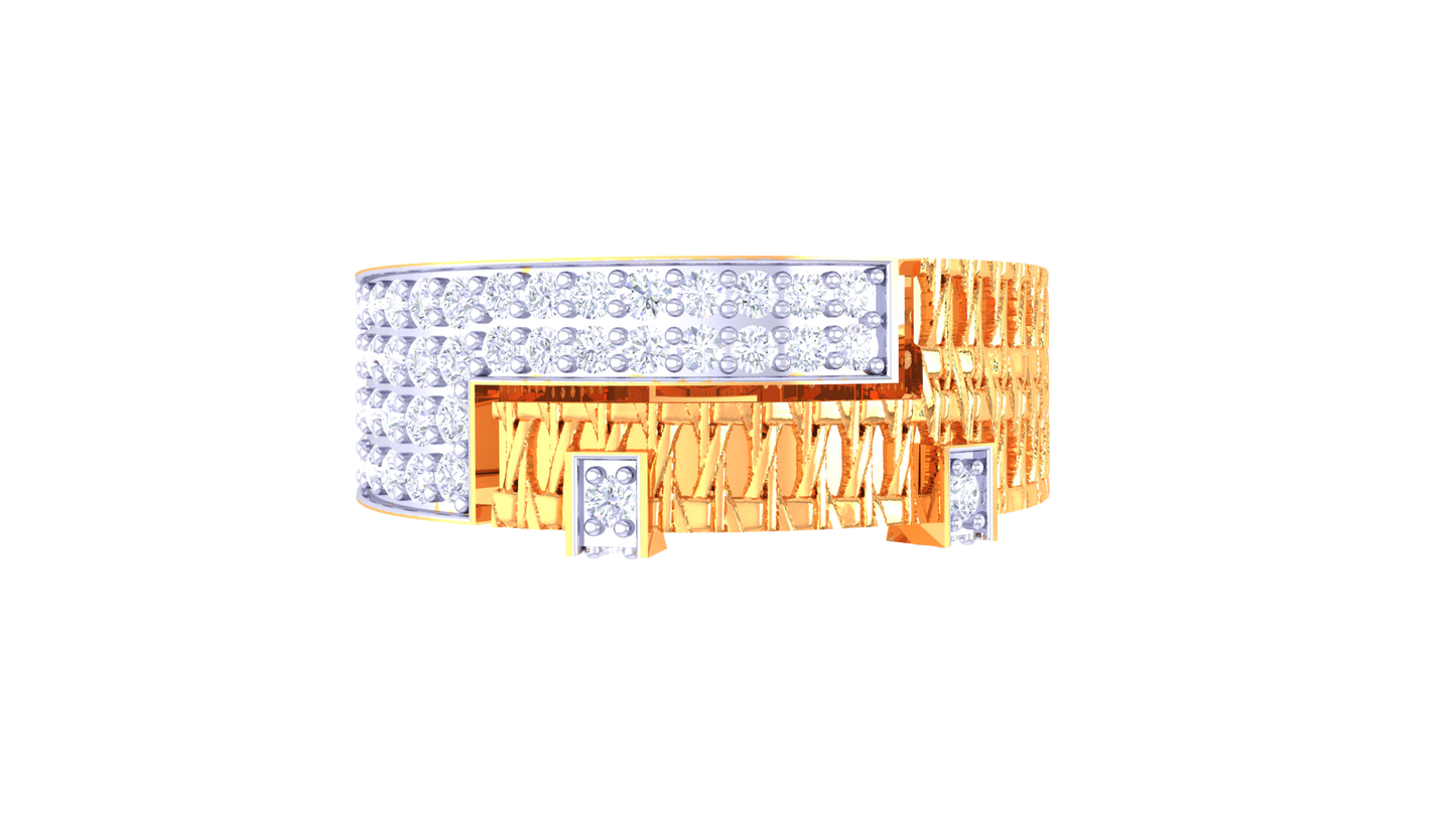 Lumière Métropole – 0.47 Ct Round Diamond Gold Ring