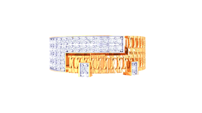 Lumière Métropole – 0.47 Ct Round Diamond Gold Ring