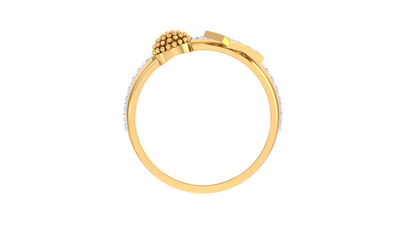 Eclat Stellar Duo Ring In Yellow  Gold – 0.27 Ct Brilliant Cut Diamonds
