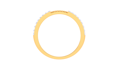 Éclat Arête Moderne – 0.8 Ct Round Diamond Gold Ring