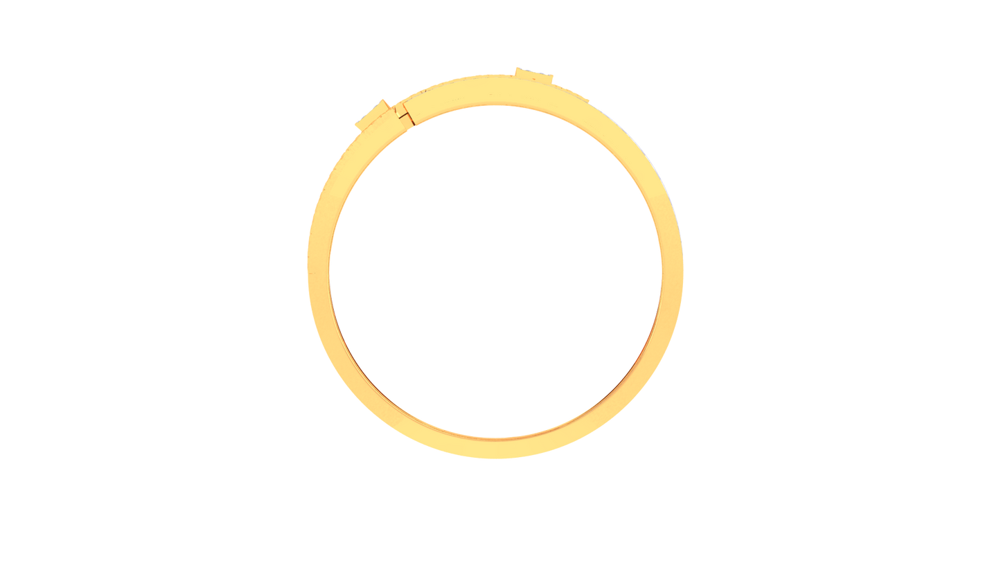 Lumière Métropole – 0.47 Ct Round Diamond Gold Ring