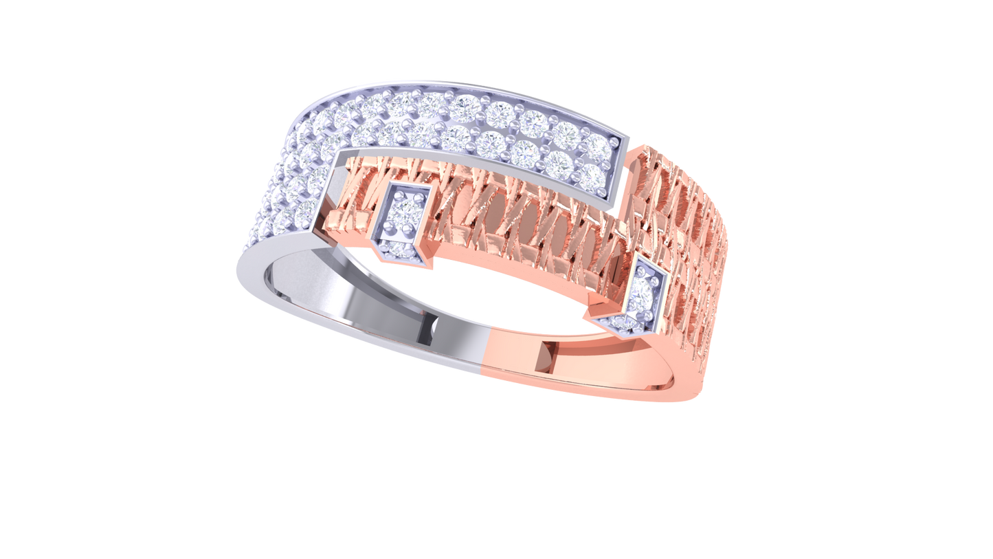 Lumière Métropole – 0.47 Ct Round Diamond Gold Ring