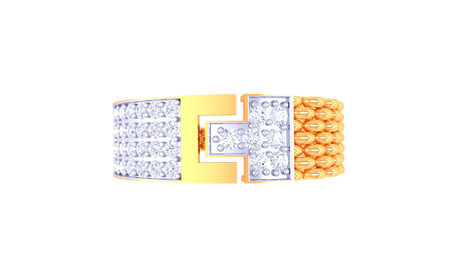 Lumière Percée Moderne – 0.5 Ct Diamond Gold Ring