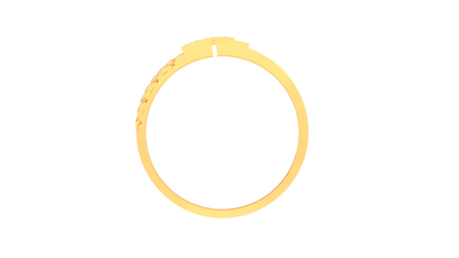 Lumière Percée Moderne – 0.5 Ct Diamond Gold Ring