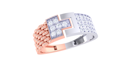 Lumière Percée Moderne – 0.5 Ct Diamond Gold Ring