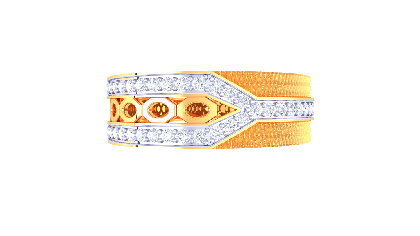 Lumière Double Marquise Rose Gold Ring– 0.36 Ct Round Diamonds