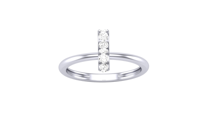 Lumiere Modern Loop Ring - 0.36 Ct Round Diamonds In Gold