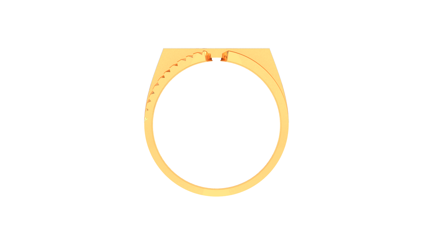 Éclat Vertige Pavé – 0.51 Ct Round Cut Diamond Gold Ring