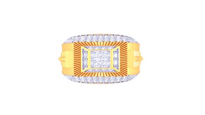 Éclat Miroir Noble – 0.89 Ct Round Diamond Gold Ring