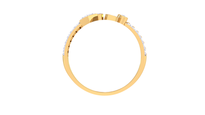 Eclat Geo Bloom Diamond Ring in Gold – 0.25 Ct Brilliant Cut