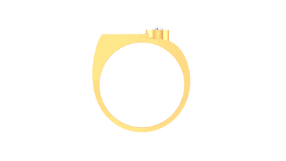 Iconique Vertex Solitaire – 0.48 Ct Round Diamond Gold Ring