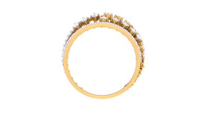 Lumiere Regal Lattice Ring In Gold – 0.62 Ct Pave Set Diamonds