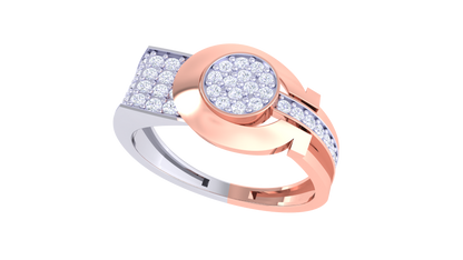 Éclat Dimension Enclos Rose Gold Ring – 0.57 Ct Diamonds