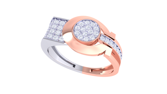 Éclat Dimension Enclos Rose Gold Ring – 0.57 Ct Diamonds