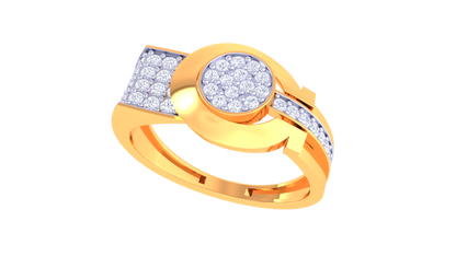Éclat Dimension Enclos Rose Gold Ring – 0.57 Ct Diamonds