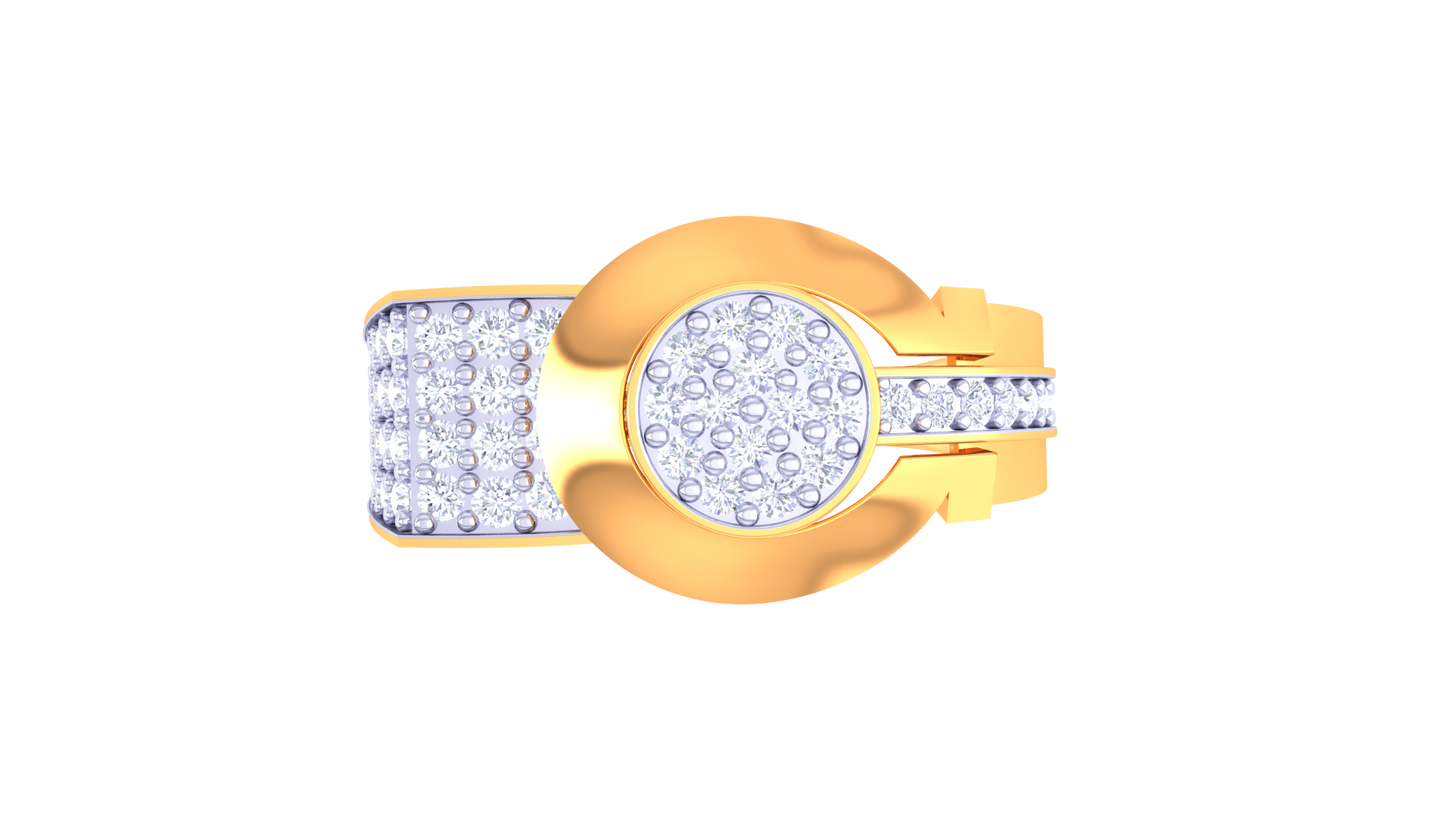 Éclat Dimension Enclos Rose Gold Ring – 0.57 Ct Diamonds