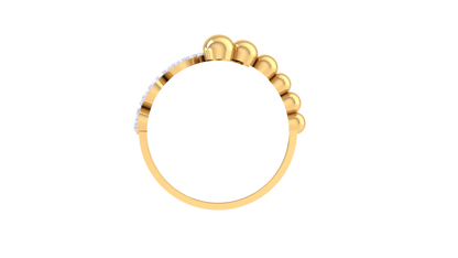 Lumiere Orbit Bloom Ring In Gold – 0.20 Ct Brilliant Cut Diamonds