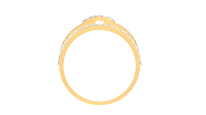 Lumiere Beaded Channel Rose Gold Ring – 0.24 Ct Dazzling Round Diamonds