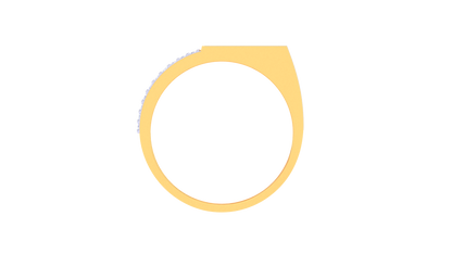 Lumière Scintillement Panel  Gold Ring – 0.86 Ct Dazzling Diamonds