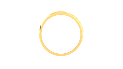 Lumière Pavé Contour Gold Ring – 0.42 Ct Micro Set Diamonds