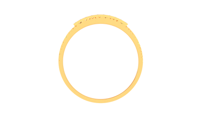 Éclat Module Chic Rose Gold Ring – 0.28 Ct Round Pave Diamonds