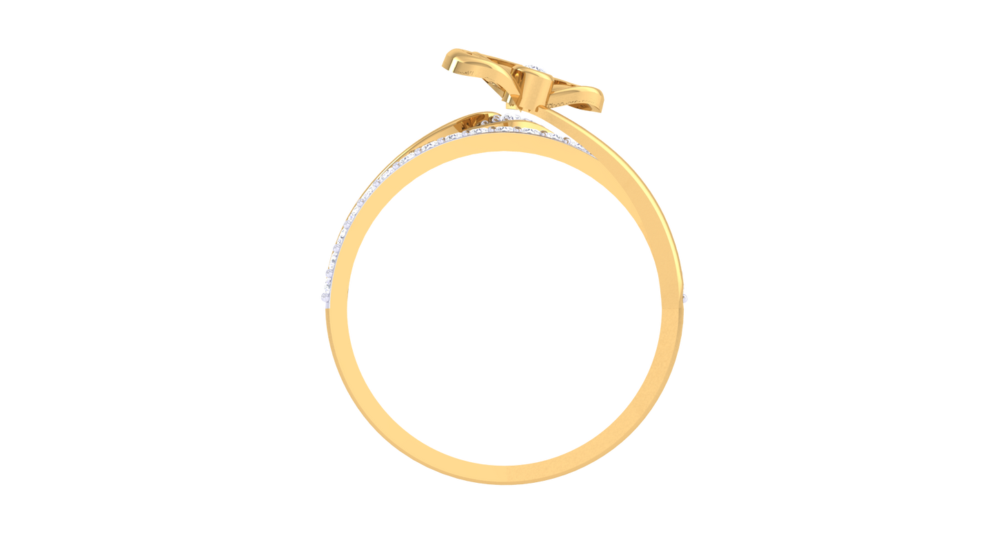 Lumiere Blooming Grace Rose Gold Ring - 0.22 Ct Sparkling Diamond