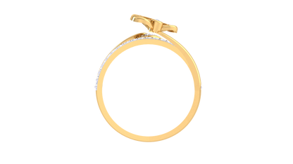 Lumiere Blooming Grace Rose Gold Ring - 0.22 Ct Sparkling Diamond