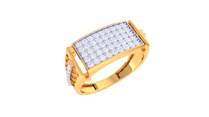 Lumière Panoramique Brillant – 0.55 Ct Round Diamond Gold Ring