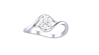 Eclat Fleuoron Floral Cluster - 0.15 Ct Round Diamonds With Flowers